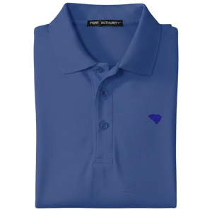 State of South Carolina Polo Shirt - Mediterranean Blue (Available in Different Thread Colors)