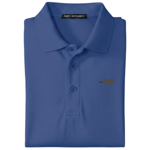 State of North Carolina Polo Shirt - Mediterranean Blue (Available in Different Thread Colors)
