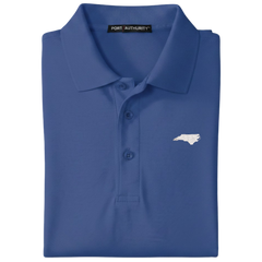State of North Carolina Polo Shirt - Mediterranean Blue (Available in Different Thread Colors)