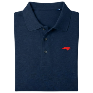 State of North Carolina Polo Shirt - Navy (Available in Different Thread Colors)