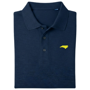 State of North Carolina Polo Shirt - Navy (Available in Different Thread Colors)