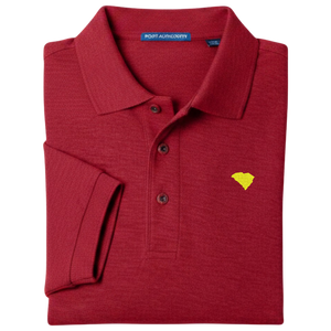 State of South Carolina Polo Shirt - Red (Available in Different Thread Colors)