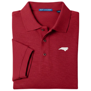 State of North Carolina Polo Shirt - Red (Available in Different Thread Colors)