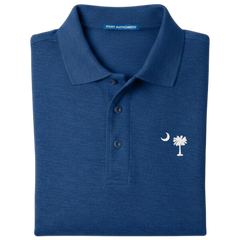Palmetto Moon Polo Shirt - Royal Blue (Available in Different Thread Colors)
