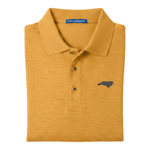 State of North Carolina Polo Shirt - Sunflower Yellow (Available in Different Thread Colors)