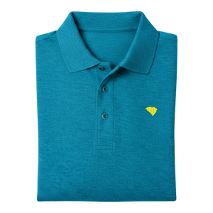 State of South Carolina Polo Shirt - Turquoise (Available in Different Thread Colors)