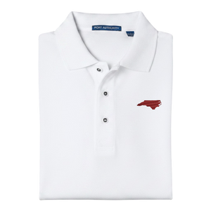 State of North Carolina Polo Shirt - White (Available in Different Thread Colors)