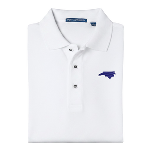 State of North Carolina Polo Shirt - White (Available in Different Thread Colors)