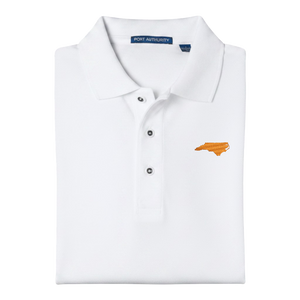 State of North Carolina Polo Shirt - White (Available in Different Thread Colors)