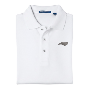State of North Carolina Polo Shirt - White (Available in Different Thread Colors)