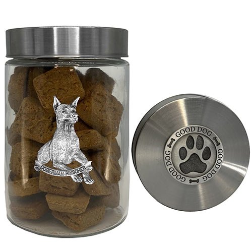 Doberman Pinscher Good Dog Treat Jar