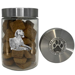 Weimaraner Good Dog Treat Jar
