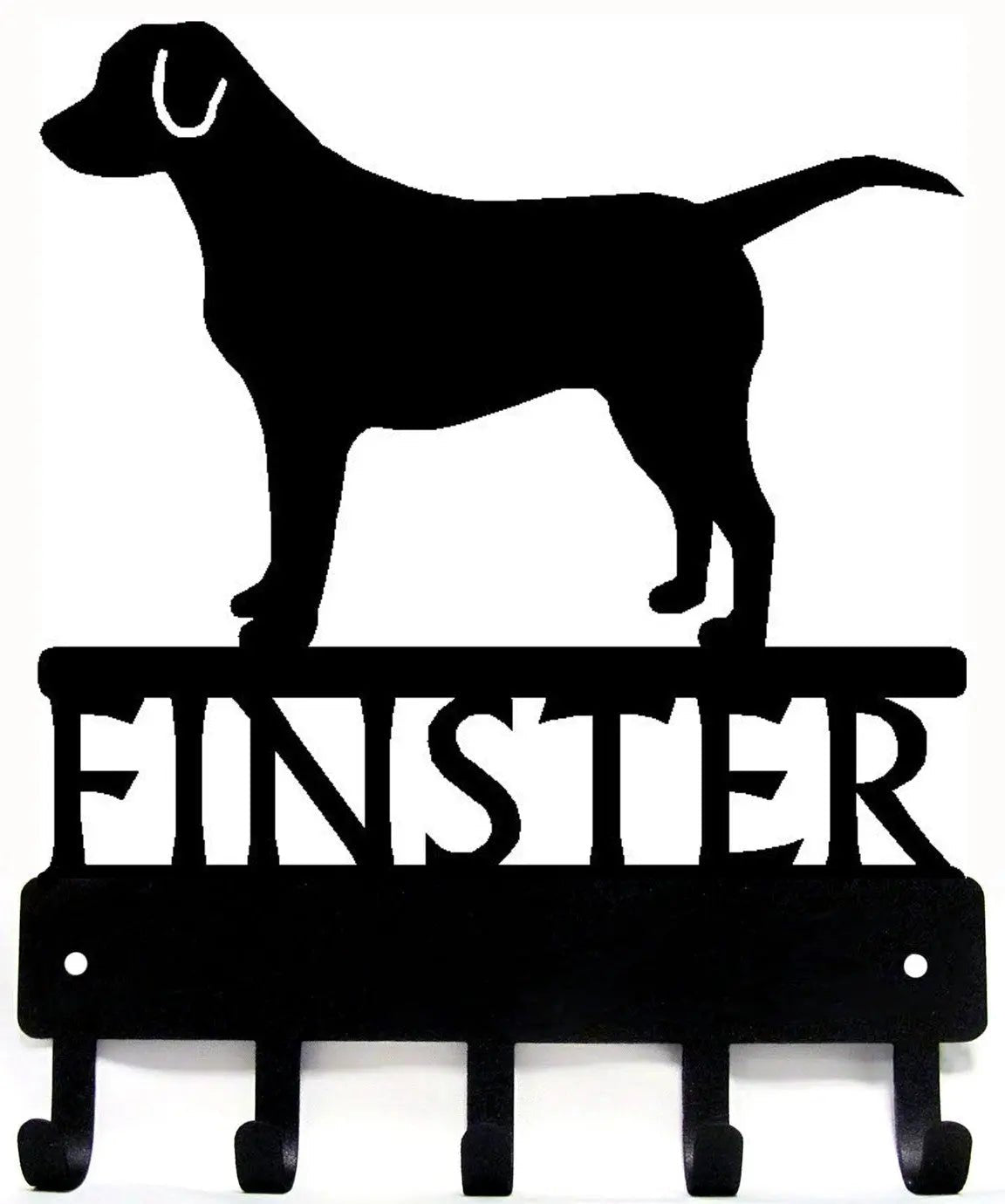 Labrador Retriever Personalized Name Dog Key Rack/ Leash Hanger