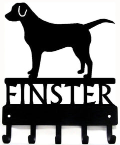 Labrador Retriever Personalized Name Dog Key Rack/ Leash Hanger