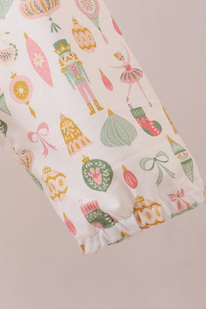 Nutcracker print tiered mom dress