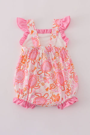 Pink Floral Ruffle Bubble