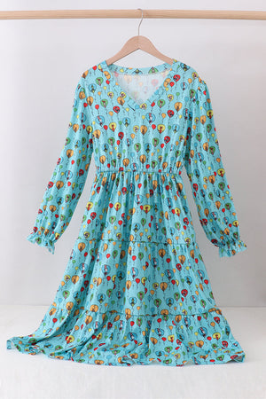 Mint Dr. Seuss print women dress