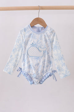 Blue Whale Applique Rashguard