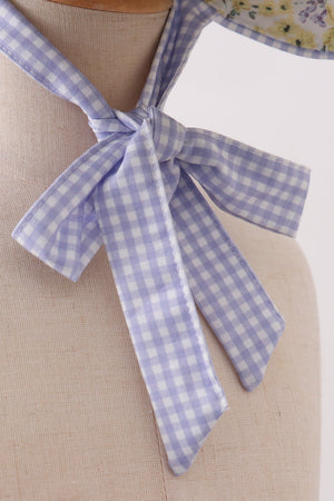 Golden meadow floral ruffle bow bonnet