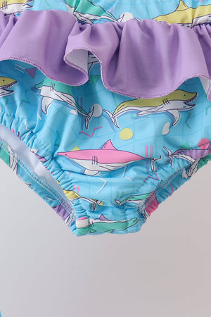Blue Shark UPF Rashguard Set