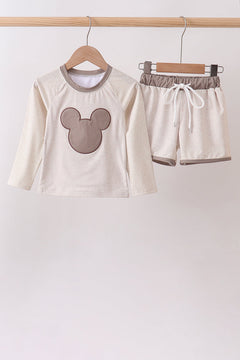Khaki Character UPF Rashguard Set
