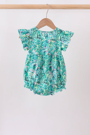 Green Lily Floral Bubble
