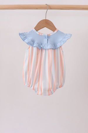 Seashell Stripe Embroidered Bubble