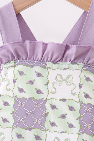 Purple Floral Bubble