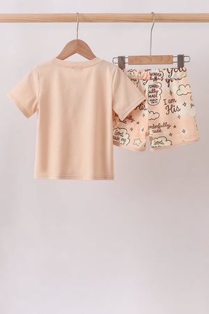 Child of God Embroidered Shorts Set