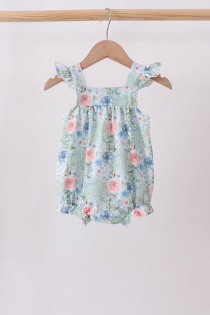 Floral Smocked Bubble