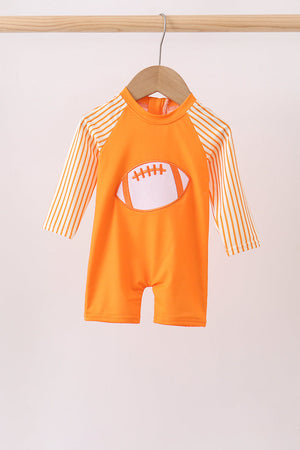 Orange Football One-piece Swimsuit