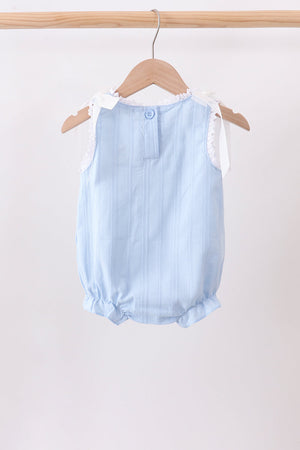 Blue Jacquard Lace Bubble