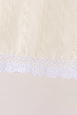 Beige Jacquard Bloomer Set
