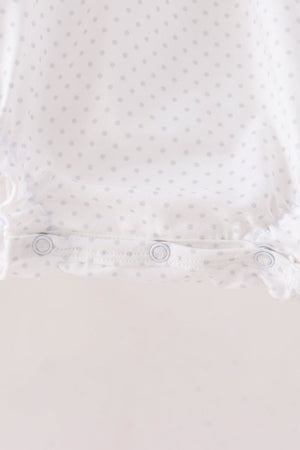 Orange Pumpkin Bow Embroidery Bubble