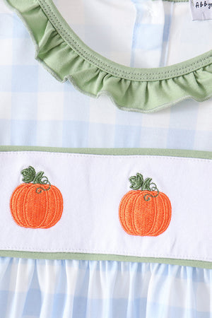 Blue Pumpkin Embroidery Pants Set