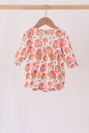 Orange Pumpkin Print Bubble