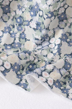 Vintage Floral Smocked Mom Dress