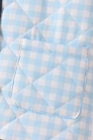 Blue gingham jacket