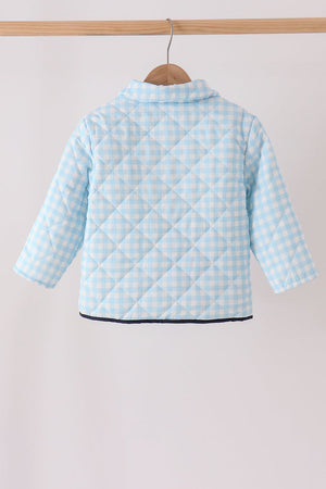 Blue gingham jacket