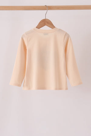 Beige Grinch Applique Top
