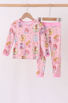 Pink Princess Bamboo Pajama Set