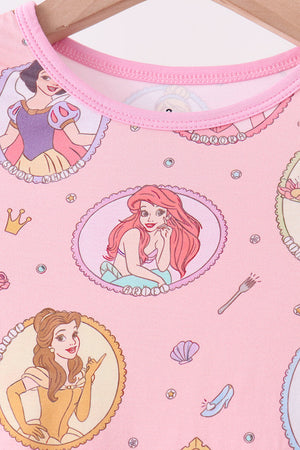 Pink Princess Bamboo Pajama Set