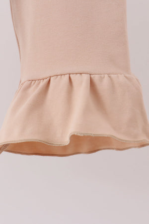 Hunting Deer Embroidery Ruffle Pants Set