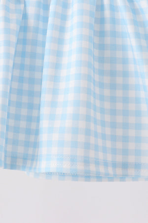 Blue Castle Embroidery Ruffle Bloomer Set