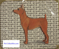 Fur Children Megabyte, Gigabyte, Dog Byte Mouse Pad - Miniature Pincher (MPMGDB96)