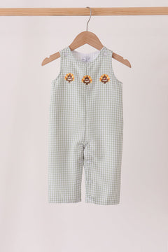 Beige turkey embroidery gingham jonjon