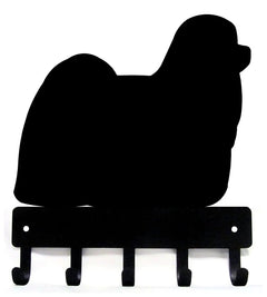 Maltese Dog Key Rack/ Leash Hanger