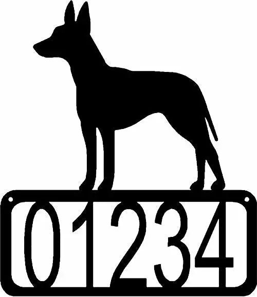 Manchester Terrier Dog House Address Sign