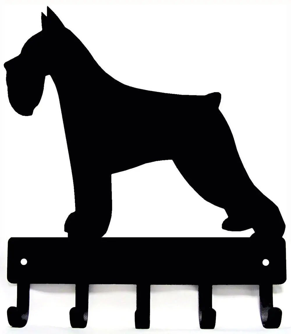 Miniature Schnauzer Key Holder and Leash Hanger