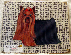 ur Children Megabyte, Gigabyte, Dog Byte Mouse Pad - Yorkshire Terrier (Yorkie) (MPMGDB148)